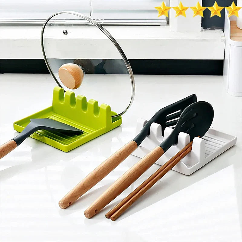 Hot Sales 1 Pcspatula Rack Pot Lid Rack Shelves Counter Top Shovel Spoon Shelf Soup Spoon Pad Put Soup Spoon Chopsticks Holder